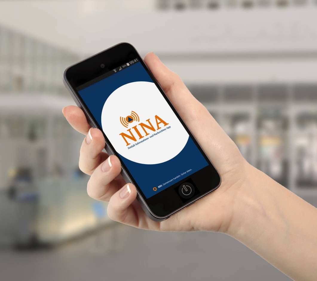 App „NINA“ soll die Bevölkerung vor Gefahren warnen
