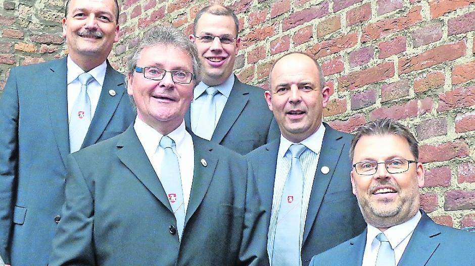  Der Vorstand um Vorsitzenden Detlery Bley. 