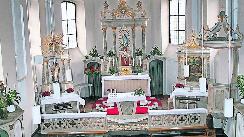  Innenansicht der Wallfahrtskirche in Neuenhoven: Auch in diesem Jahr werden wieder viele Pilger erwartet.  