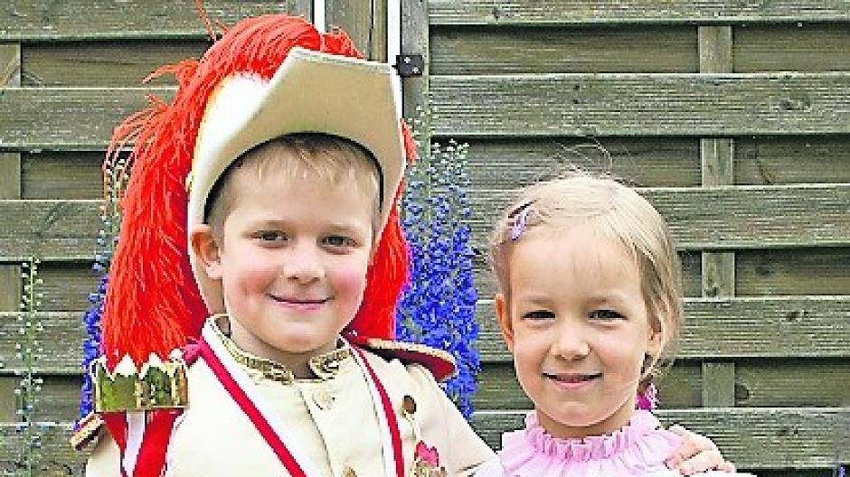  Marvin Abels und Leona von Wirth aus dem Kindergarten.  