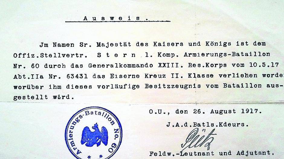 Jüdische Namen auf den Ehrenmalen: Helden des ersten Weltkrieges im KZ