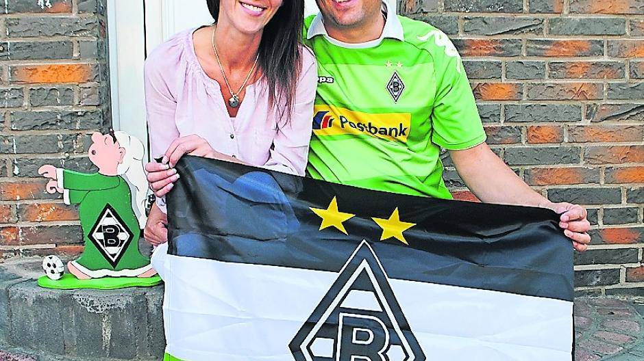  Alles im Zeichen der Raute: Das Kronprinzenpaar schwört auf die Borussia. 