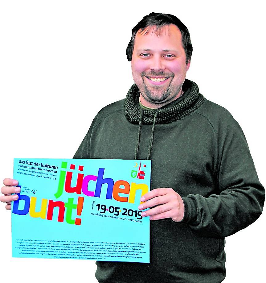 Rene Bamberg organisiert gemeinsam mit Thomas Sablotny „jüchen bunt!“ <![CDATA[]]>