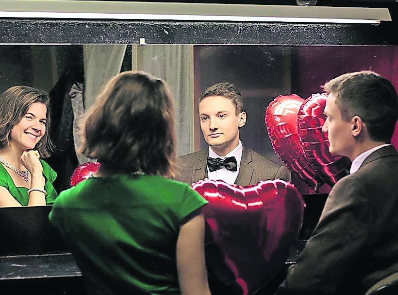  Matthias Koglin auf einem Promo-Bild für das Theaterstück „Billboard“.  