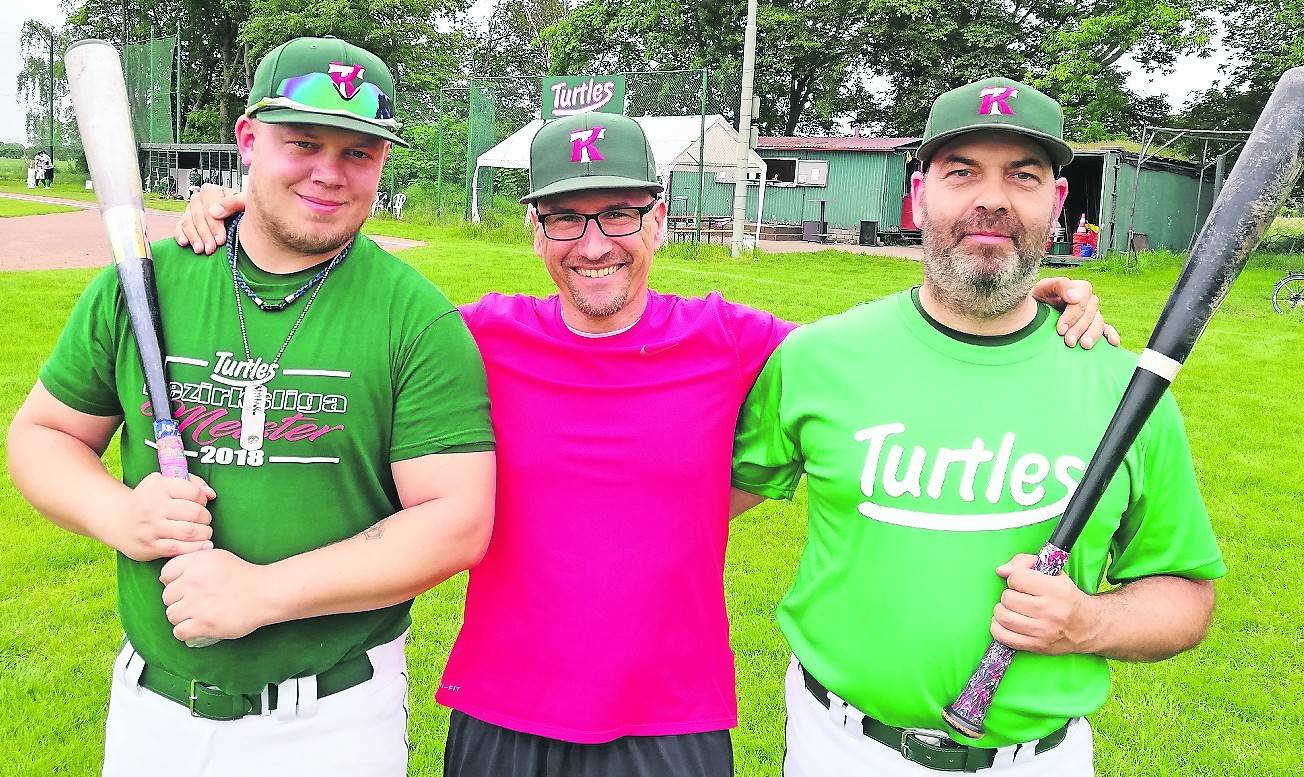 „Neun Leute warten aufden Ball und dann ist Action“Die „ Kapellen Turtles“ erklären die Faszination Baseball