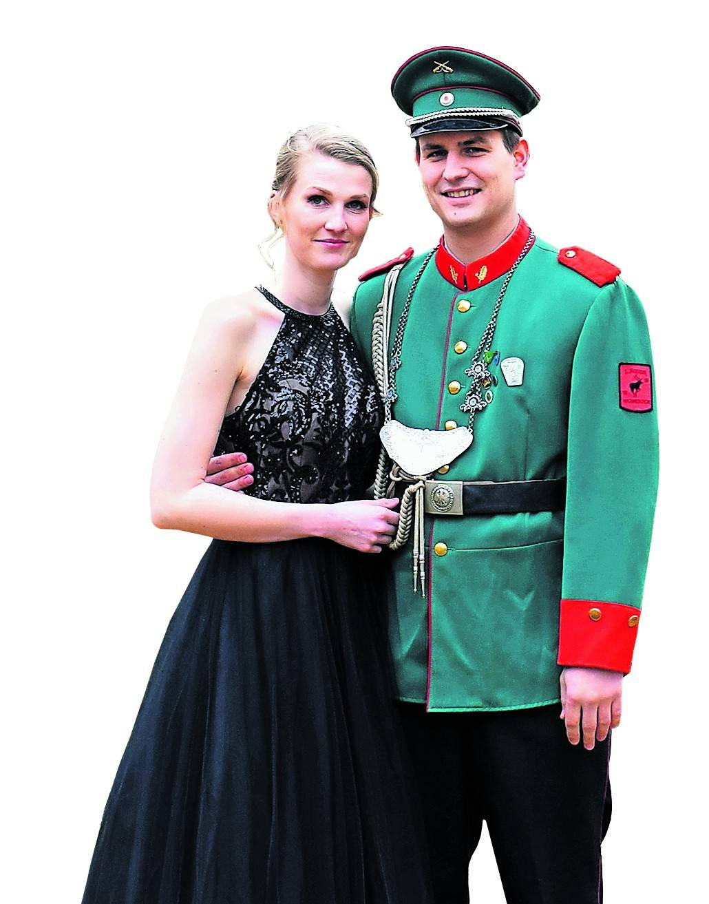 Nadine Vierzigmann gemeinsam mit Sebastian Schmidt. Am Freitag werden die beiden zum Königspaar gekrönt. <![CDATA[]]>