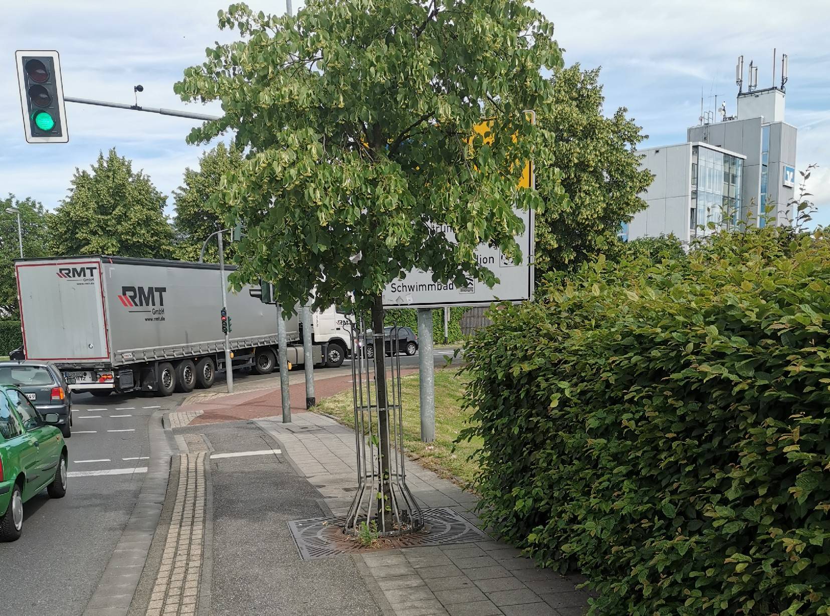 Ein Schild-Bürgerstreich