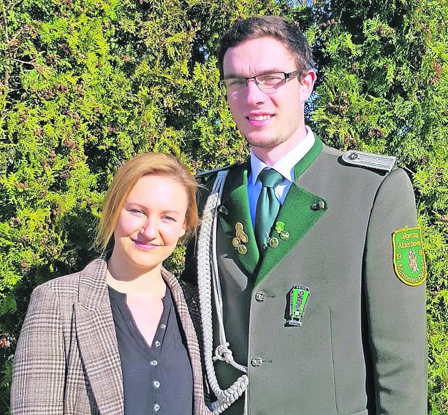  Sabrina Förster und Matthias Topphoff sind Aldenhovens neues Königspaar.  