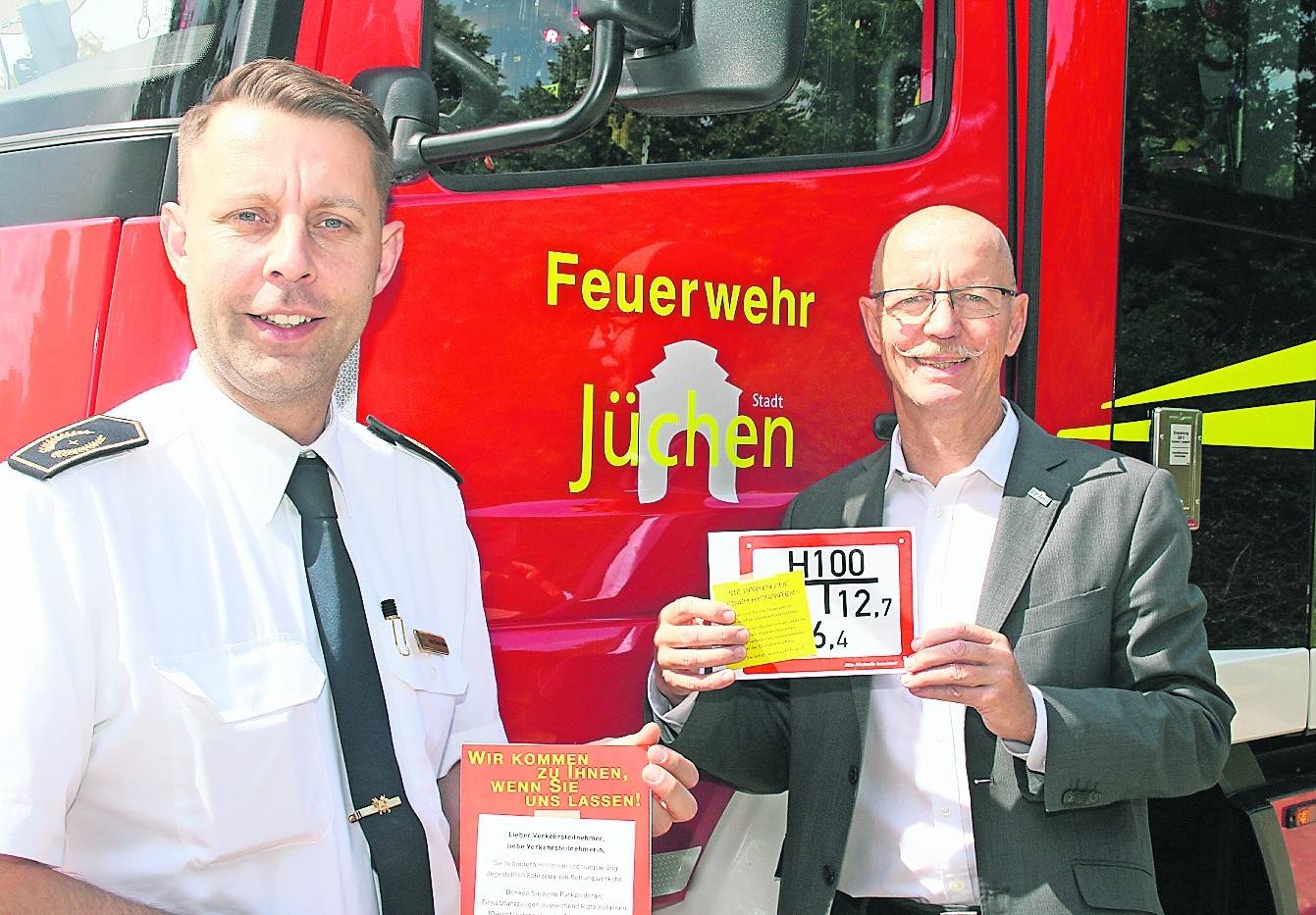Heinz-Dieter Abels und Harald Zillikens hoffen auf Einsicht der Autofahrer – zu ihrem eigenen Schutz. <![CDATA[]]>