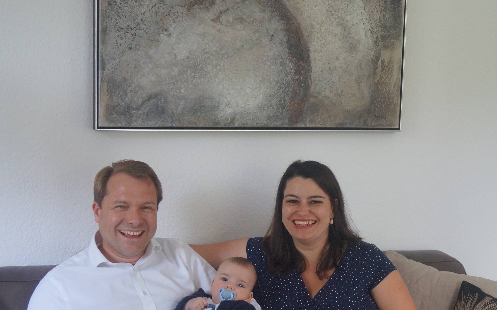 Bei Bürgermeisters zu Hause: Papas Reden machen den kleinen Leopold glücklich