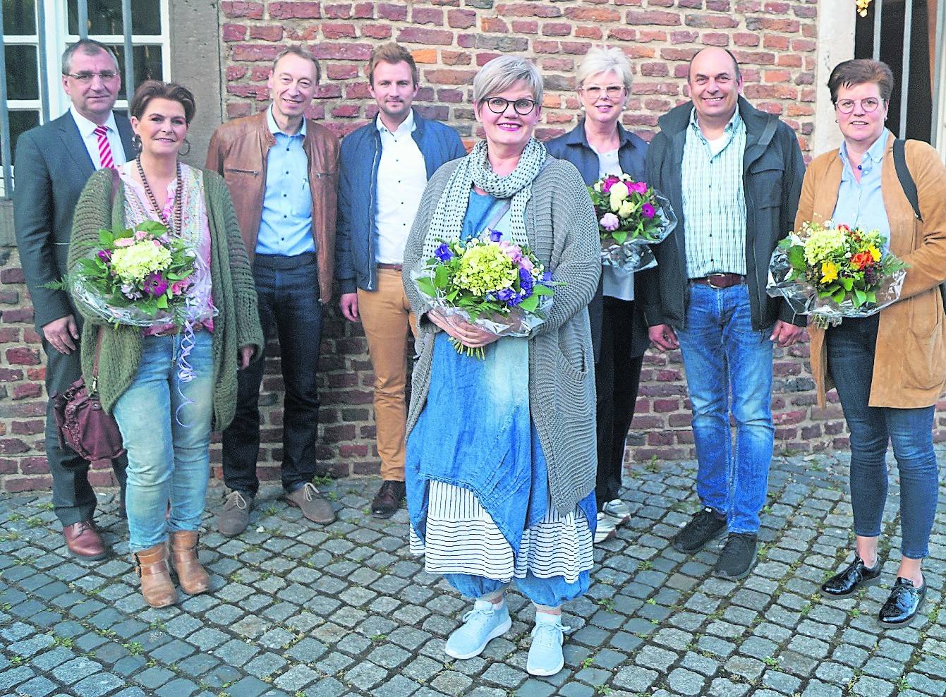 Lene Dunt und ihre Mitstreiter vom neuen Vorstand des Grevenbroicher Werberinges freuen sich auf ihr erstes runderneuertes Stadtfest. <![CDATA[]]>