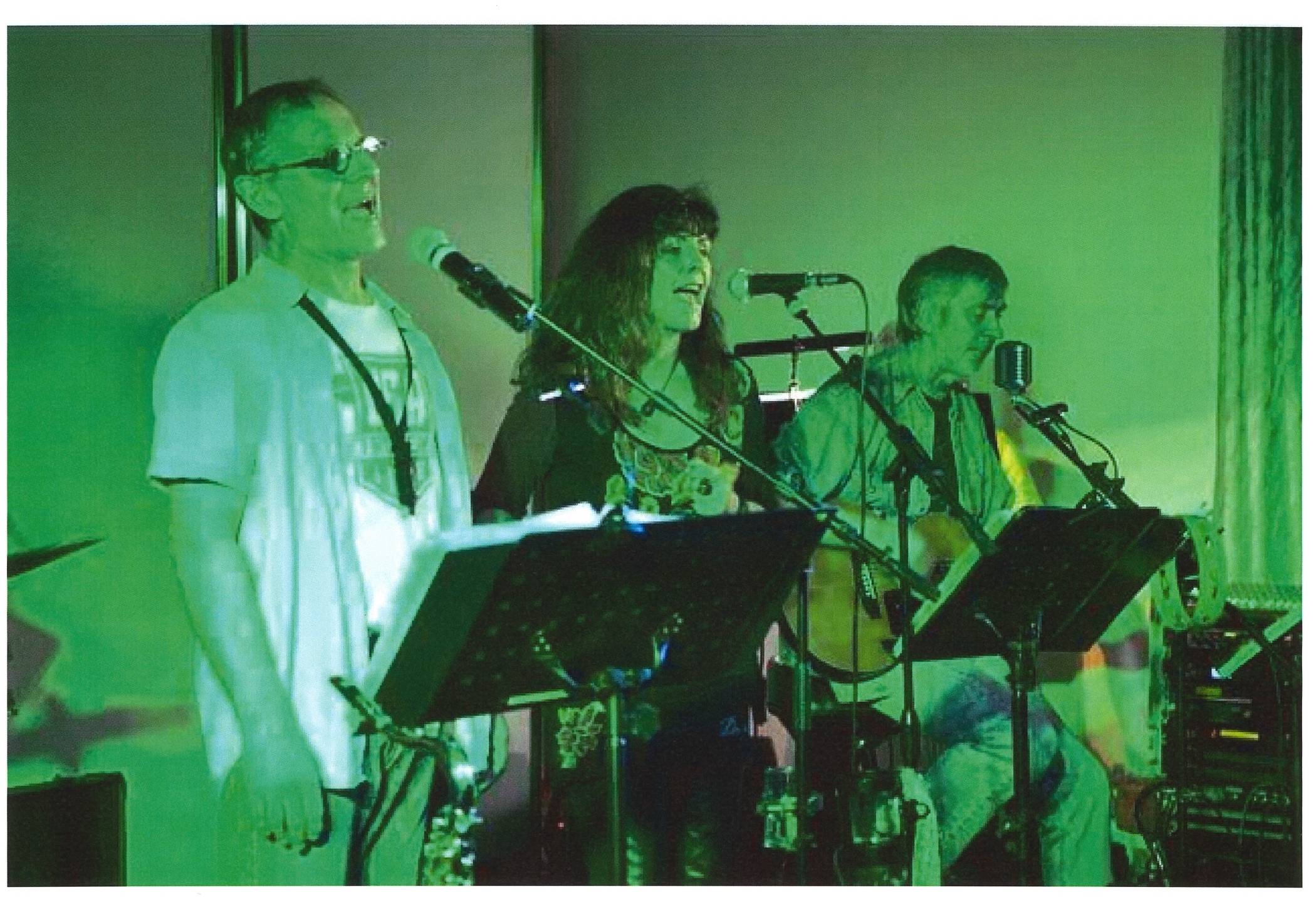  Die Band "Hart am Limit". 
