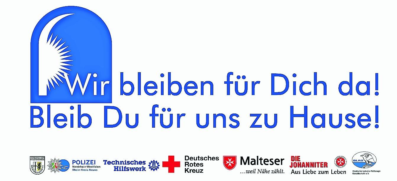  Einsatzkräfte im Rhein-Kreis bitten alle: #bleibtzuhause