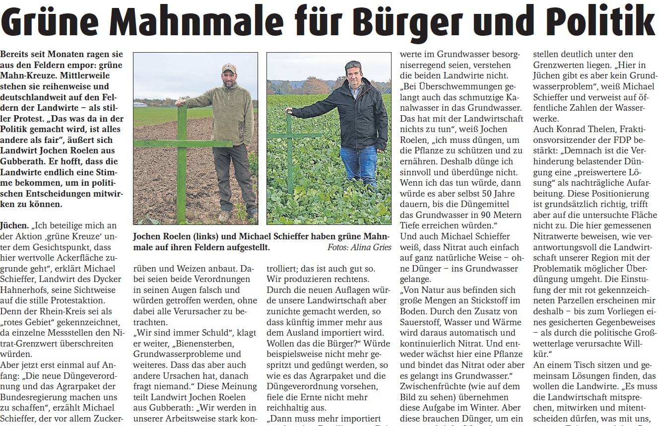  Schon im vergangenen Herbst berichtete der Erft-Kurier. 