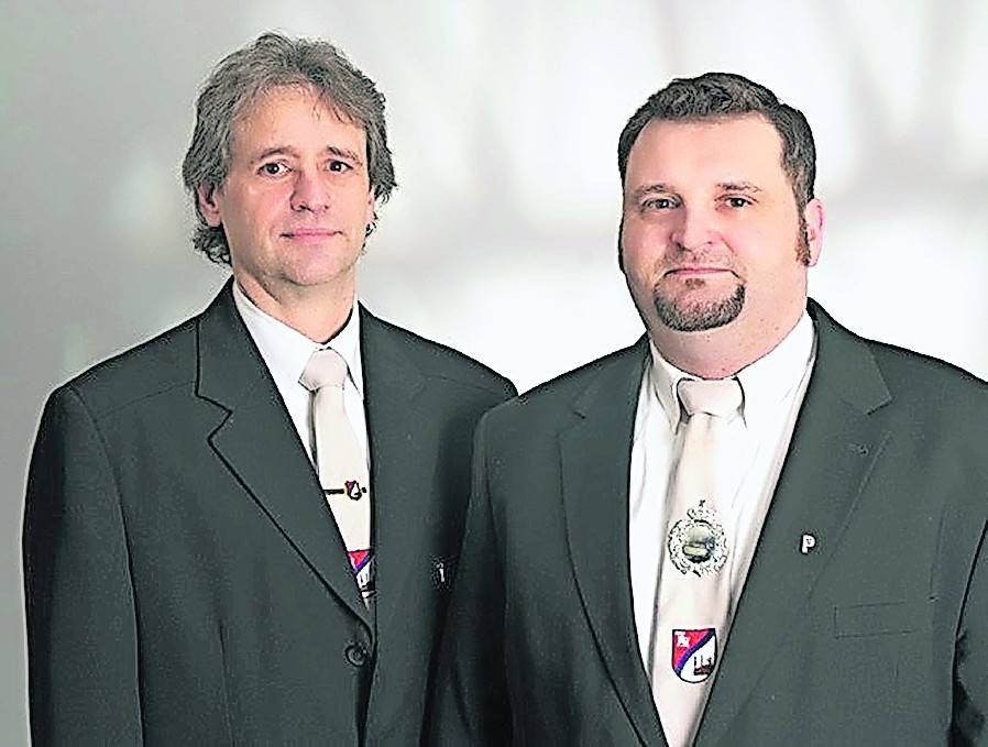      Präsident Thomas Gräfrath (rechts) mit seinem Vize-Präsidenten Stefan Plag. 