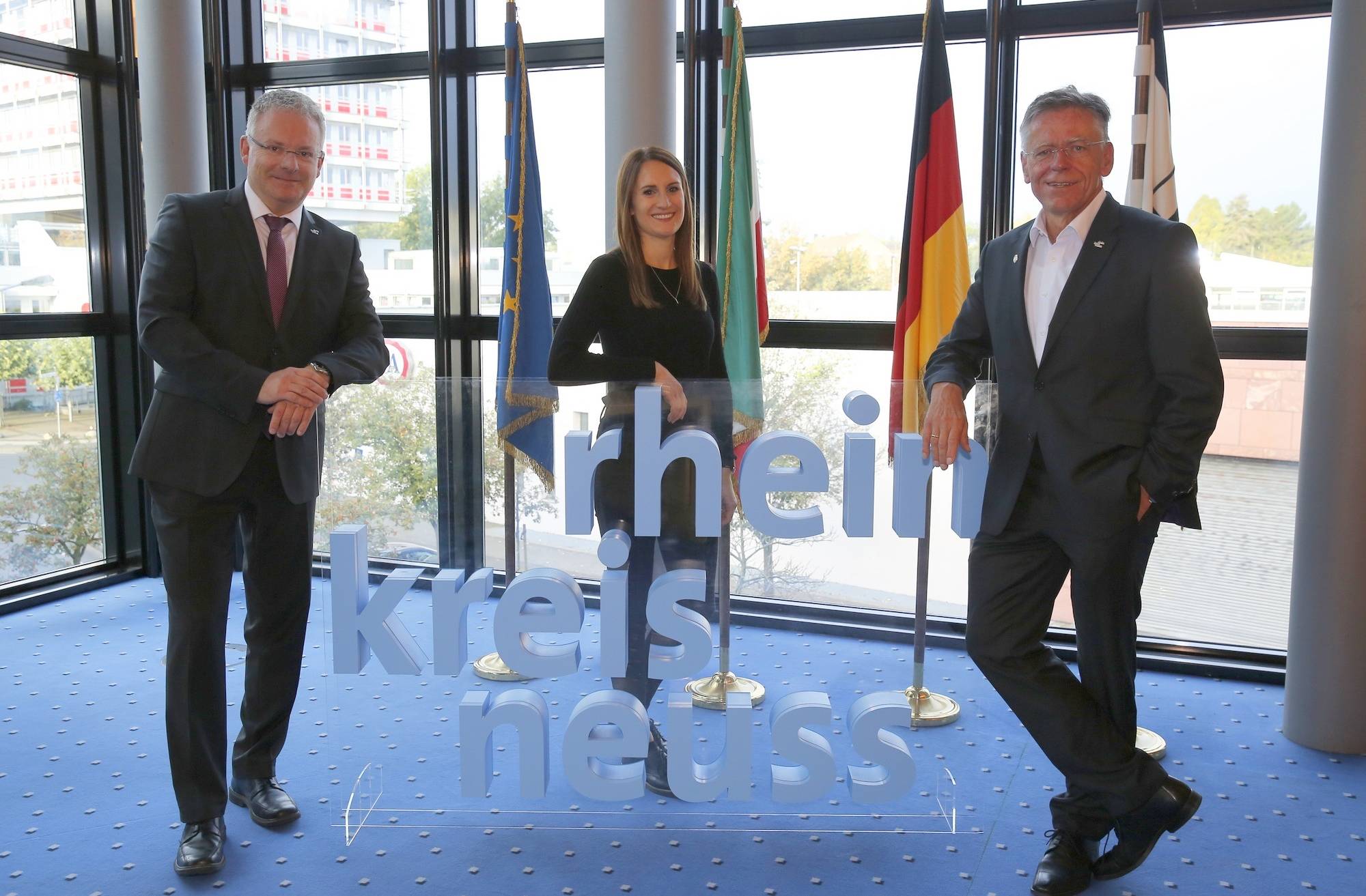 Landrat Hans-Jürgen Petrauschke und Personalamtschef Jörg