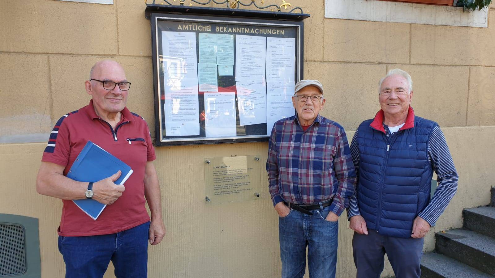  (v.l.n.r.): Heinz Obergünner, Franz J. Inden, Konrad Bludau 