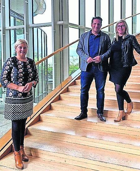  Heike Troles, Ilario Ulanio und Bianka Mischtal. 